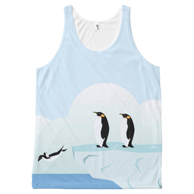 Penguins All-Over-Print Tank Top (Front)