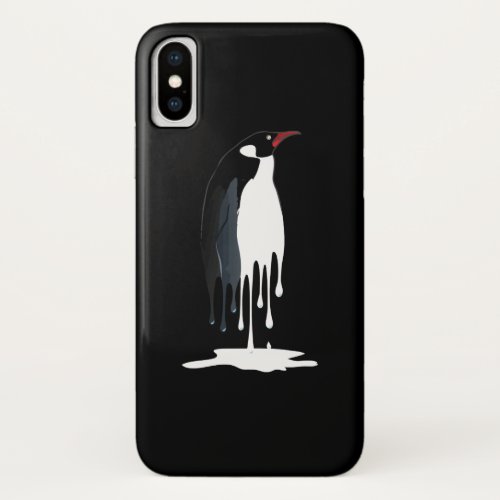Penguins Antarctica Penguin Distressed iPhone X Case