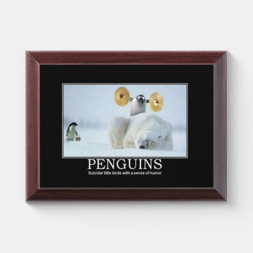 Penguins Award Plaque