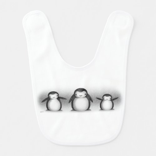 Penguins Baby Bib