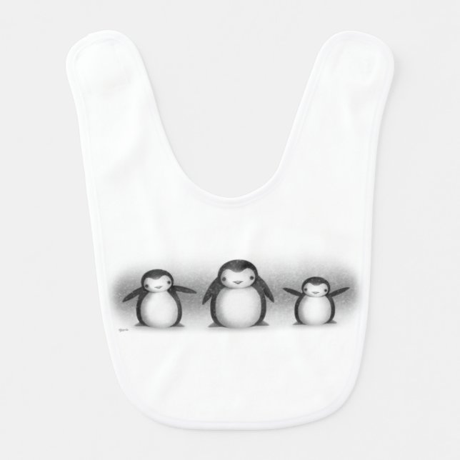 Penguins Baby Bib (Front)