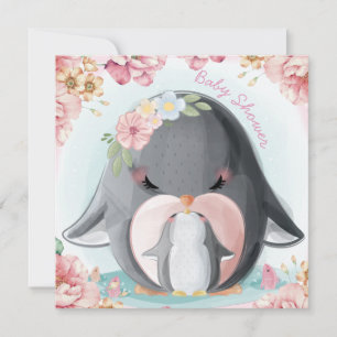 Penguins Baby Shower Invitation