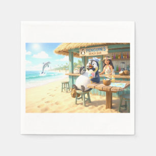 Penguin's Beach Bar Napkins