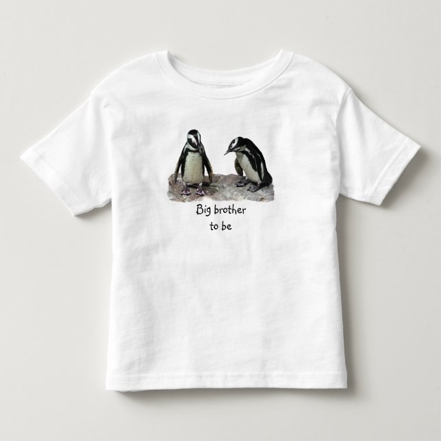 Penguins Big Brother to Be Toddler T-shirt (Front)