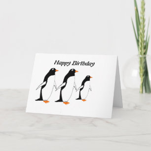 Penguins Birthday Card