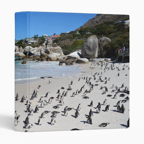 Penguins Boulders Beach  South Africa 3 Ring Binder