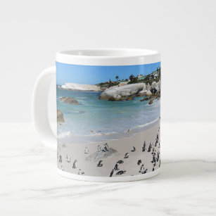 Penguins Boulders Beach   South Africa Giant Coffee Mug