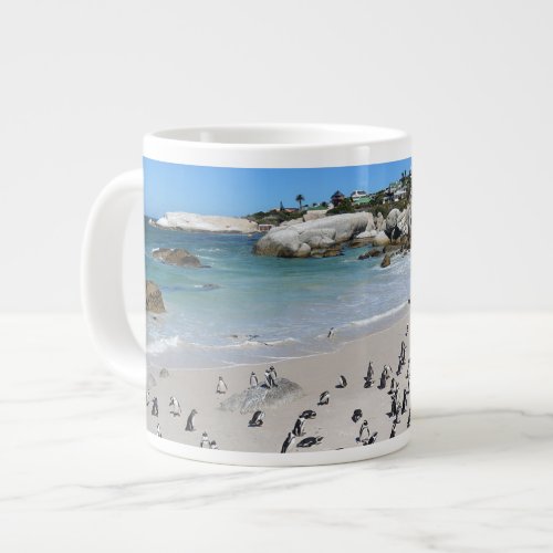 Penguins Boulders Beach  South Africa Giant Coffee Mug