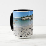 Penguins Boulders Beach | South Africa Mug<br><div class="desc">This photo features african penguins in Boulders Beach,  Table Mountain National Park located just outside of Simon's Town in South Africa in the Cape Peninsula.</div>
