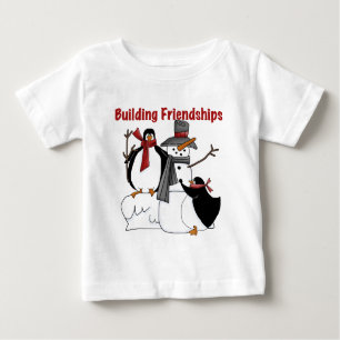 Penguins Building Friendship tshirts and Gifts