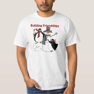 Penguins Building Friendship tshirts and Gifts