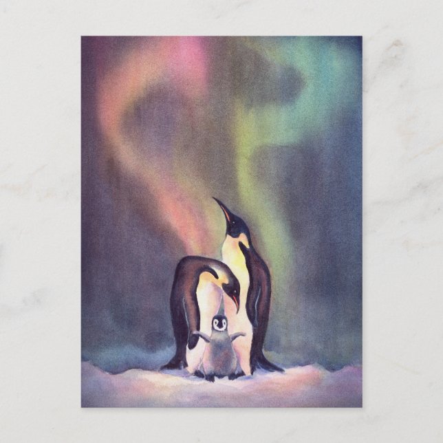 PENGUINS by SHARON SHARPE Postcard (Front)