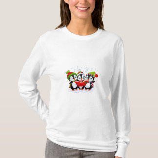 Penguins Caroling Christmas T-Shirt