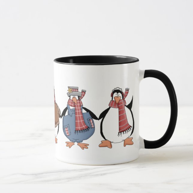 Penguins Christmas Mug (Right)