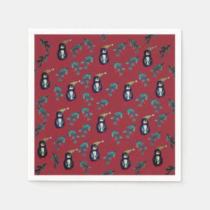 Penguins Christmas Napkins