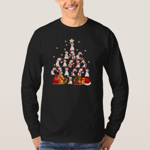 penguins Christmas Tree T_Shirt