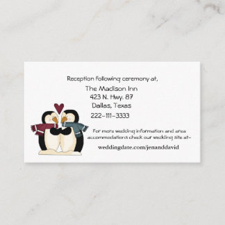 Penguins Couple enclosure cards