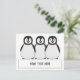 Penguins Custom Text Message Postcard | Zazzle