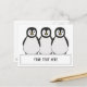 Penguins Custom Text Message Postcard | Zazzle