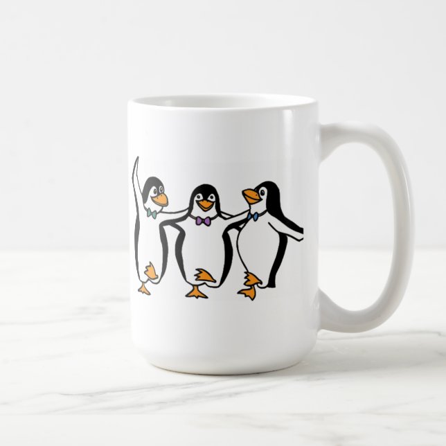 Penguins Dancing Coffee Mug (Right)