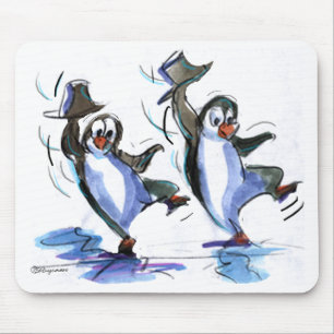 Penguins dancing mouse pad