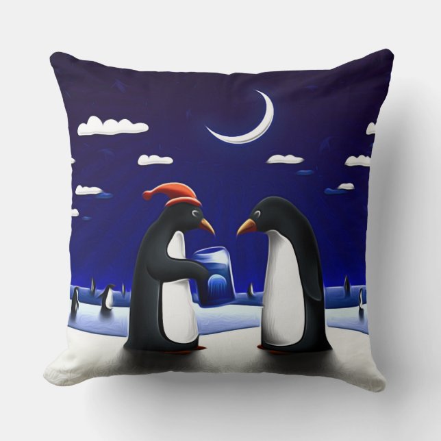 Penguins Decor Pillow (Front)