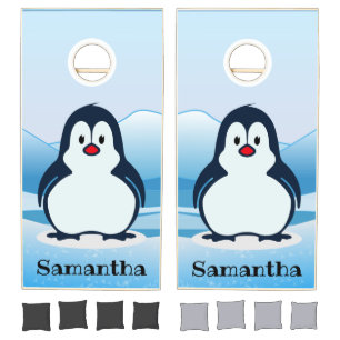 Penguins Design Cornhole Set