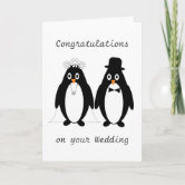 Congratulations Wedding- Penguins Card