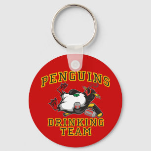 Penguins Driking Team Key Chain