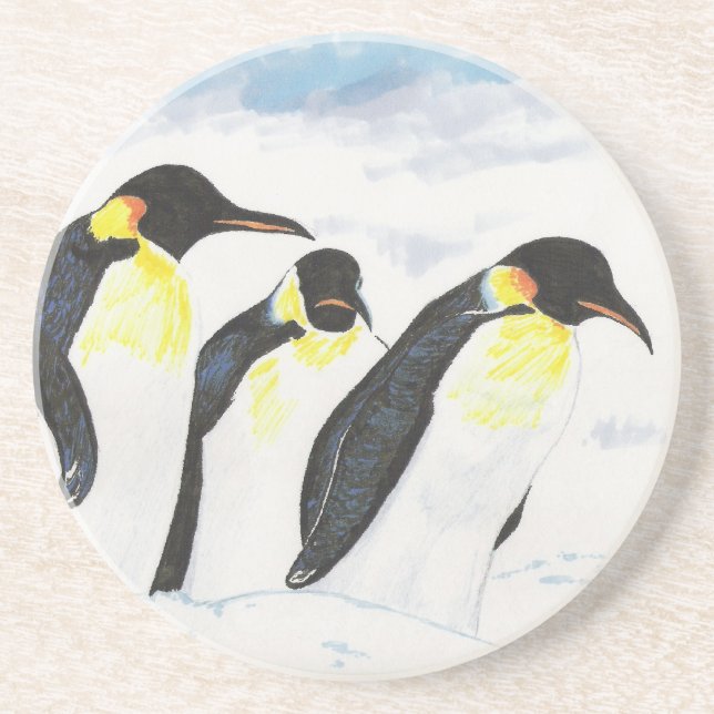 Penguins Drink Coaster (Front)