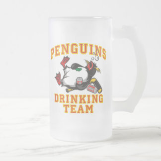 Penguins Drinking Team 16oz. Frosted Mug
