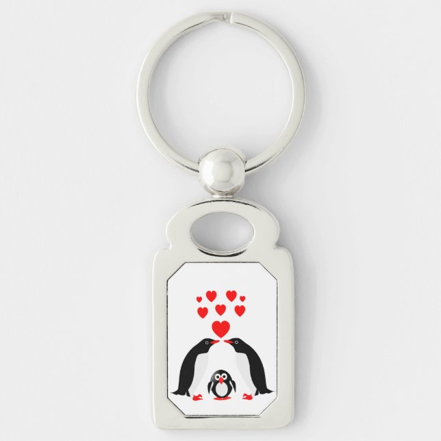Penguins family keychain (Front)