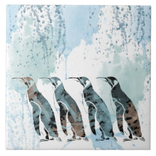 Penguins Friends Forever Tile