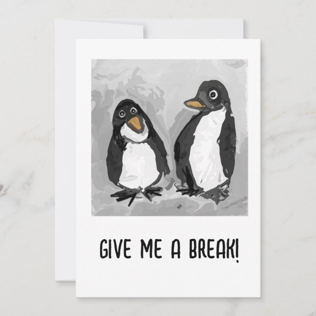 Penguins Holiday Card (Front)