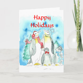 Penguins Holiday Card