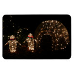 Penguins Holiday Light Display Magnet