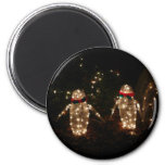 Penguins Holiday Light Display Magnet