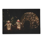 Penguins Holiday Light Display Placemat