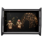 Penguins Holiday Light Display Serving Tray