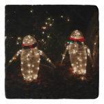 Penguins Holiday Light Display Trivet