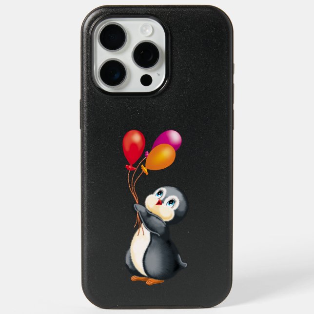penguins in Antarctica iPhone 15 Pro Max Case (Back)