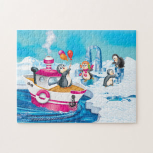 penguins in Antarctica Jigsaw Puzzle