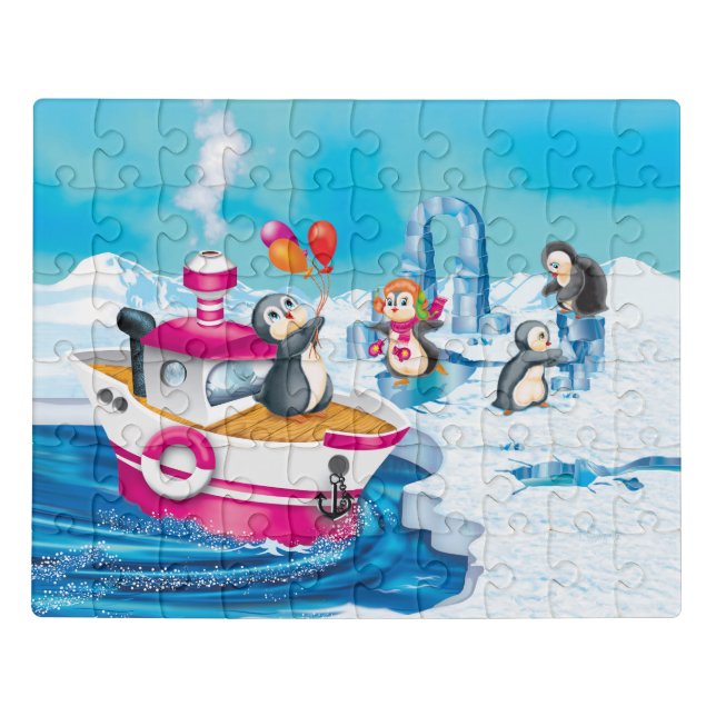 penguins in Antarctica Jigsaw Puzzle (Puzzle Horizontal)