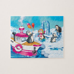 penguins in Antarctica Jigsaw Puzzle