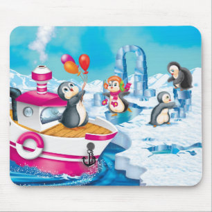 penguins in Antarctica Mouse Pad