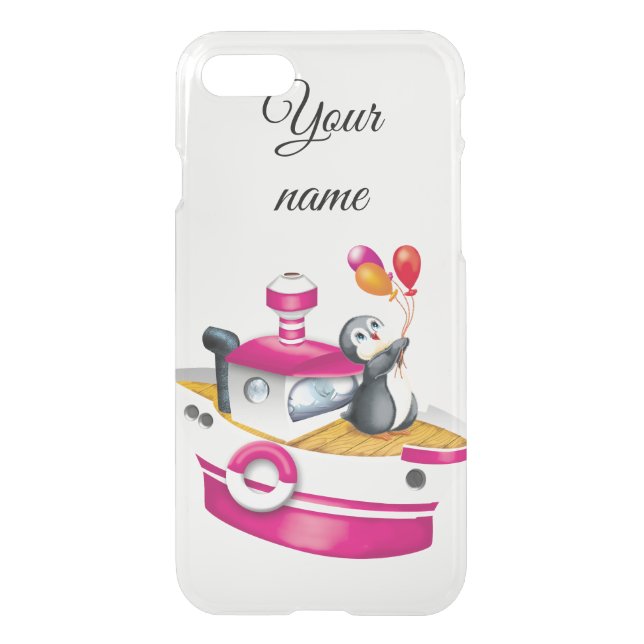 penguins in Antarctica Uncommon iPhone Case (Back)