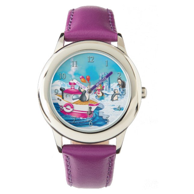 penguins in Antarctica Watch (Front)