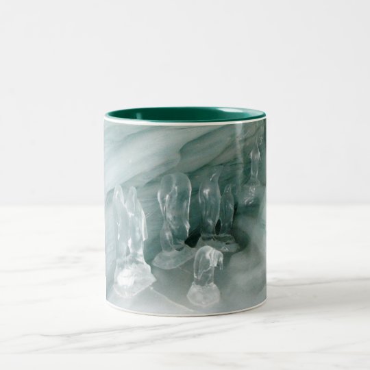 Penguins in ice Two-Tone coffee mug