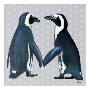 Penguins In Love Acrylic Print