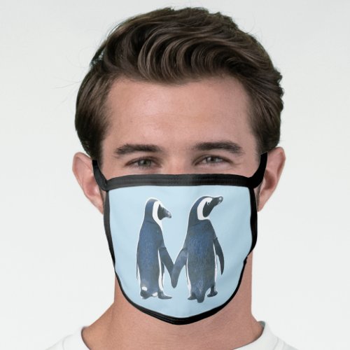 PENGUINS IN LOVE FACE MASK